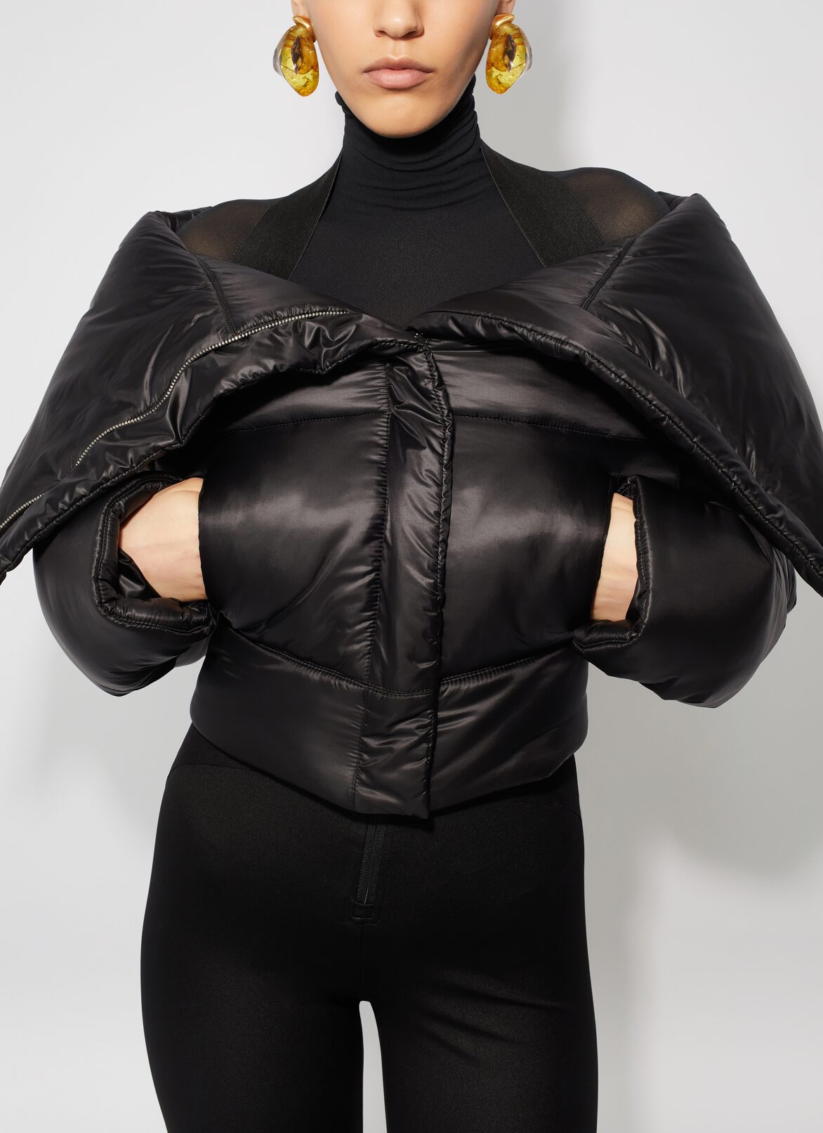 Puffer jacket ALAÏA BLACK PUFFER JACKET